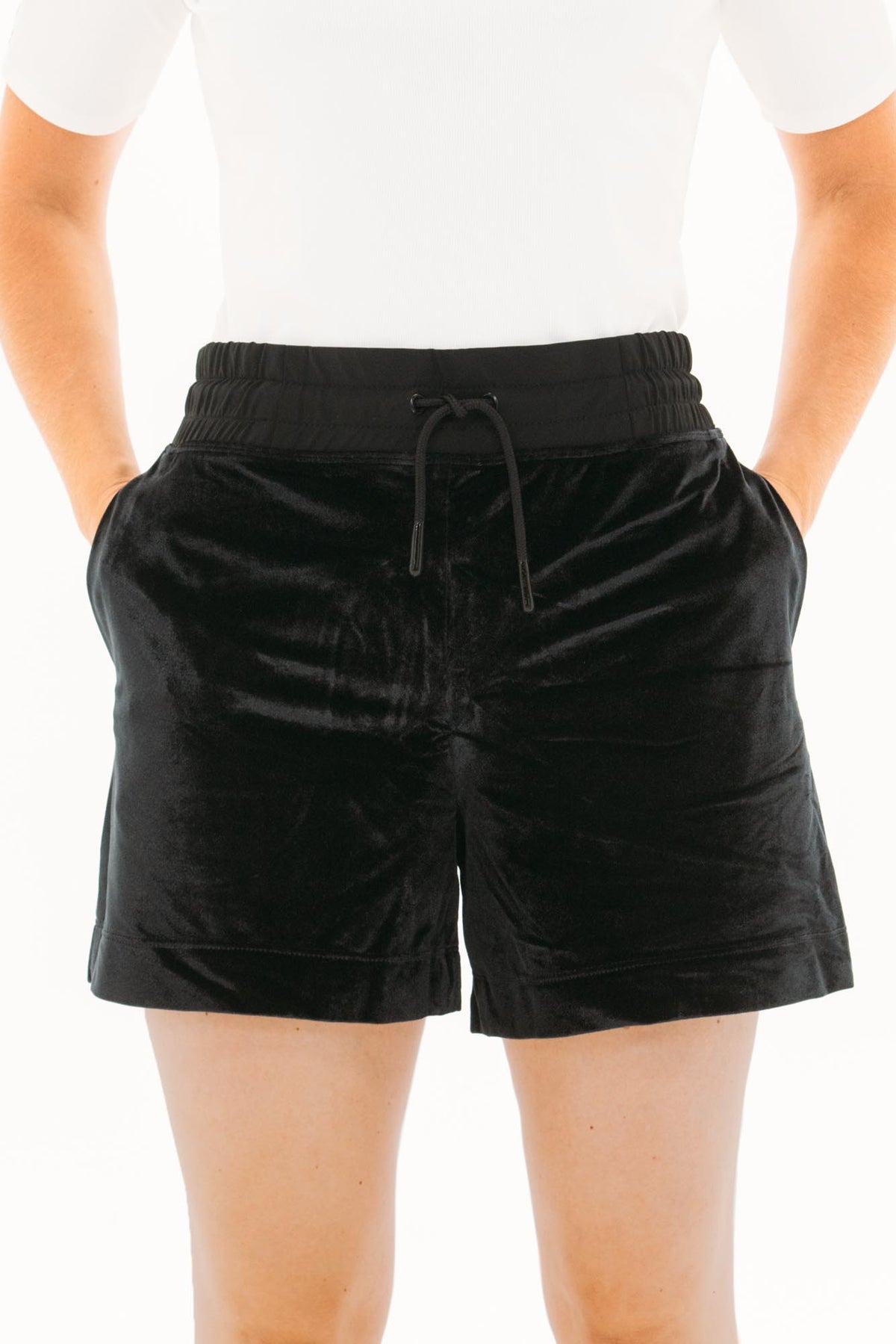 Velour Velvet Shorts FG-0492-BLK-XS