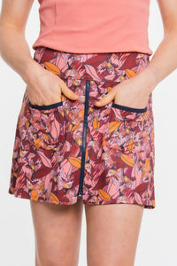 Birds In Paradise Front Zip Skirt